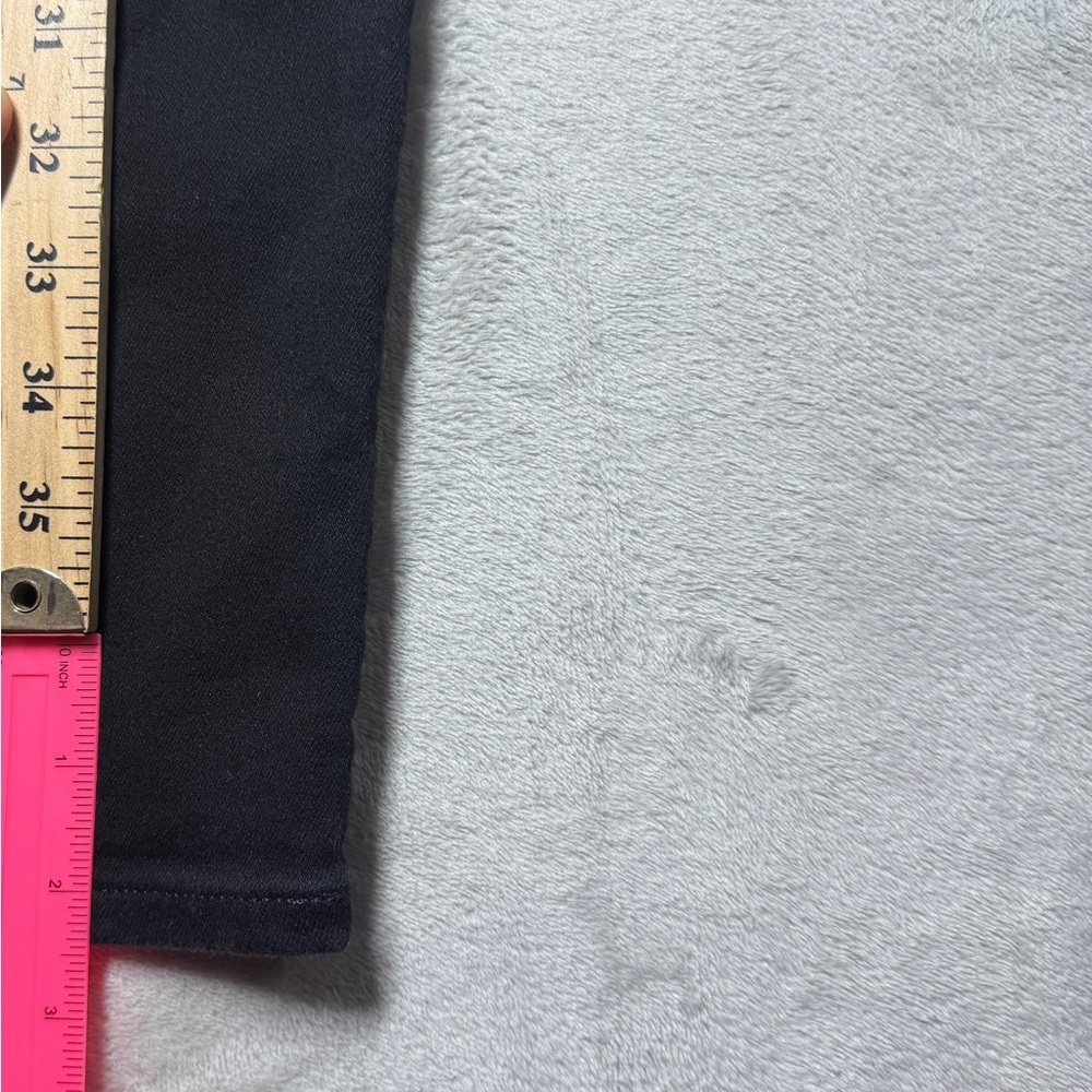NYDJ Sheri Slim Black Lift Tuck Zip Fly Stretch Denim Jeans Size 6 - Picture 7 of 16